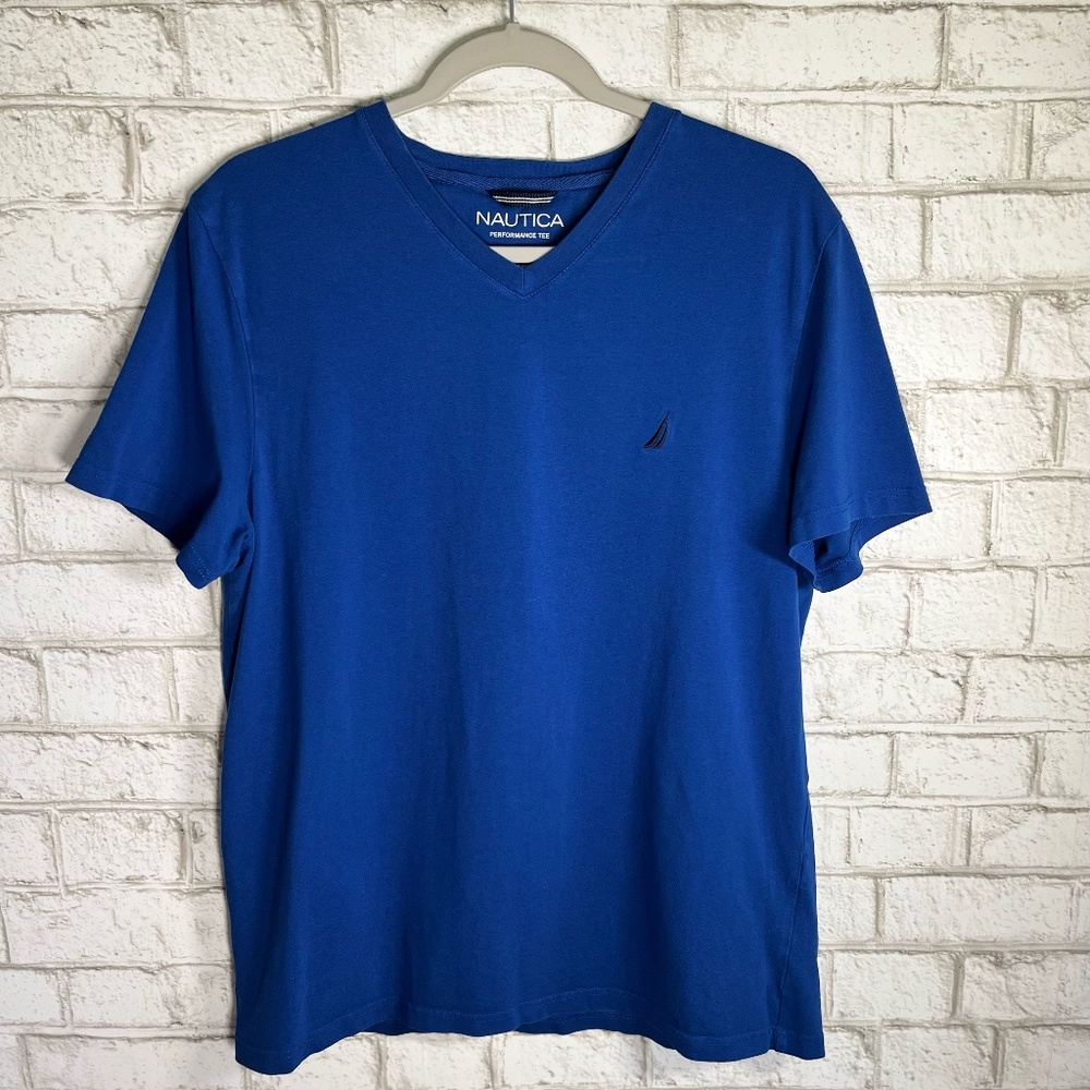 Nautica | Mens Large Blue Performance Short SleeveTee